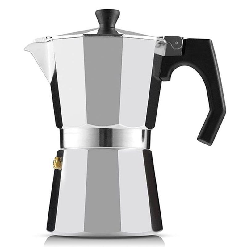 Cafetera Italiana 450ml 9 Tazas Espresso Acero Inoxidable - LhuaStore