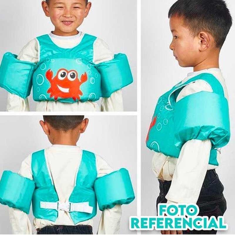 Chaleco Flotador Caballito De Mar Niños 4 A 8 Años Playa - LhuaStore