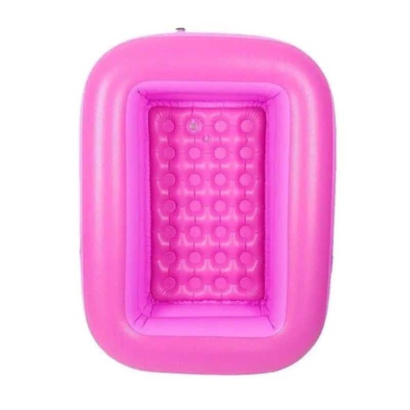 Piscina Inflable 1.2mts Rectangular Fondo Acolchada Colores