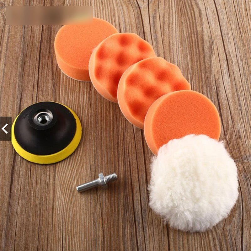 Set 7 Accesorios Discos Esponjas Pulir Pulidoras Auto