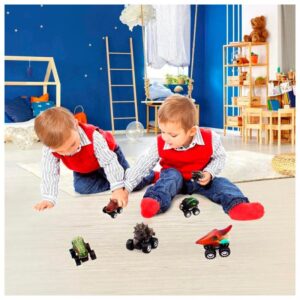 Set de Juego 6 Autos Dinosaurio A Friccion Juguete Niños