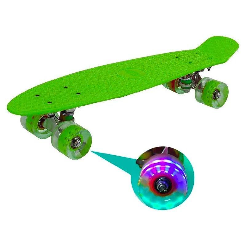 Skate Penny Patineta Verde Ruedas Led Niños