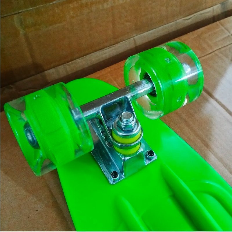 Skate Penny Patineta Verde Ruedas Led Niños