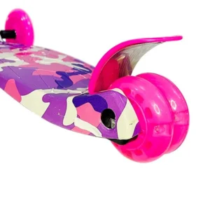 Scooter Monopatin Rupu Militar Niñas Regulable Rueda Led