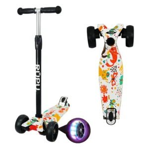 Scooter Monopatin Rupu Regulable Gatito Spring Cat Rueda Led